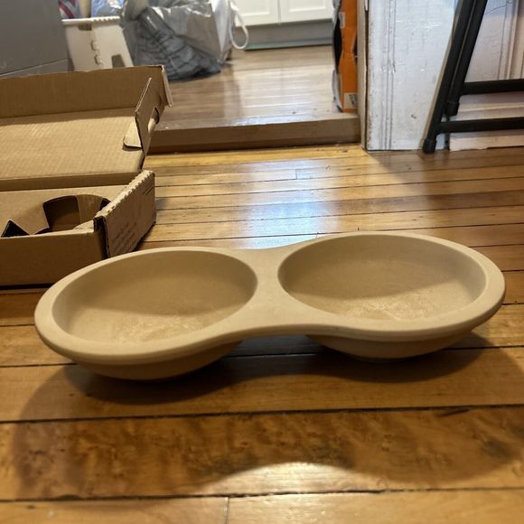 Pampered Chef Stoneware #5132 Microwave Double Egg Cooker, Made in the USA - Picture 10 of 13